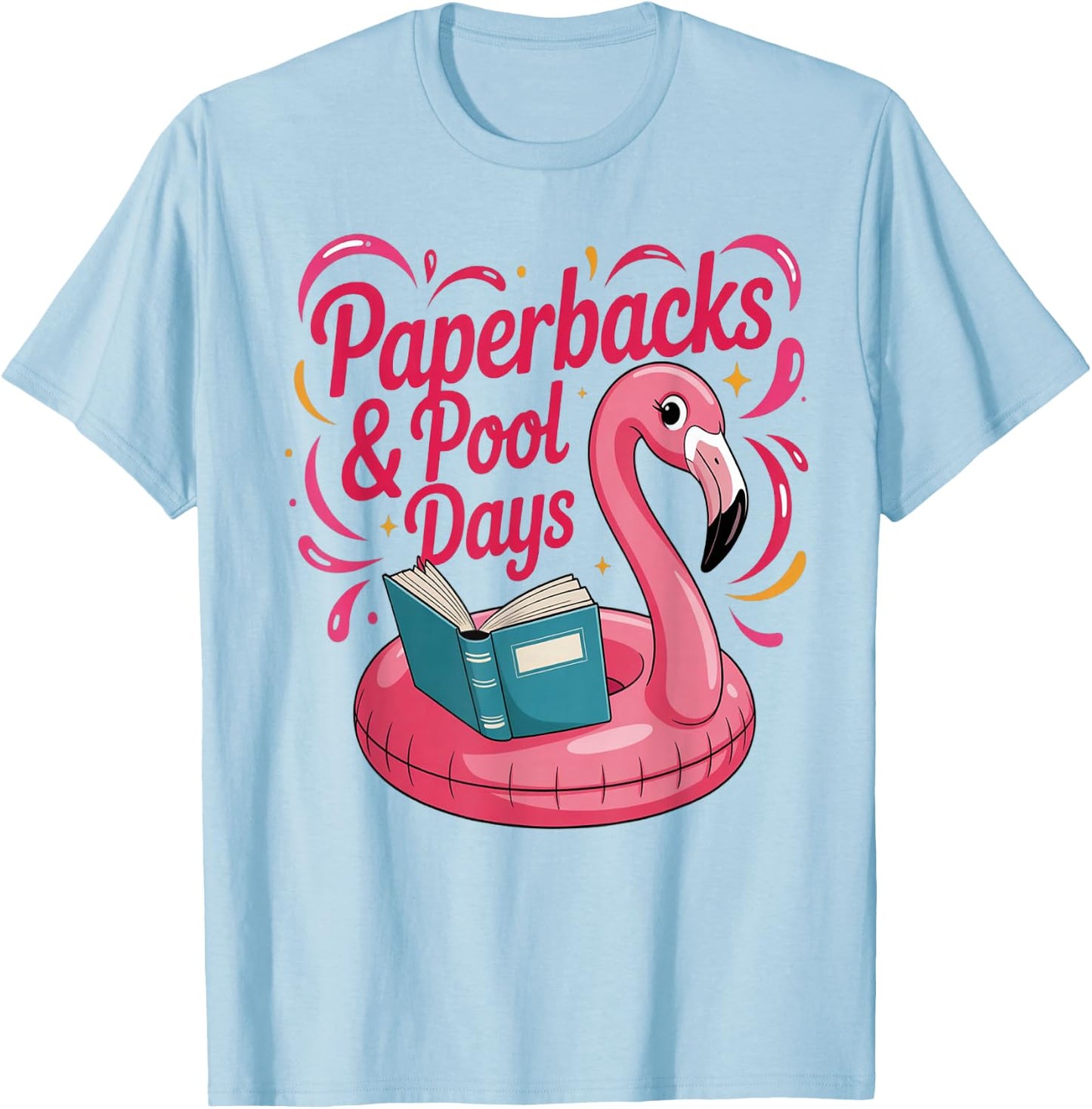Paperbacks Pool Days T-Shirt - T-Shirt | Light Blue