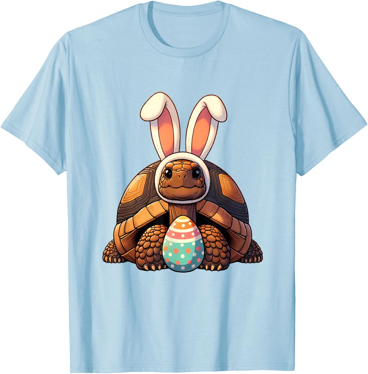 Happy Easter Tortoise Lovers Egg Eggs Bunny Rabbit Funny T-Shirt - T-Shirt | Light Blue