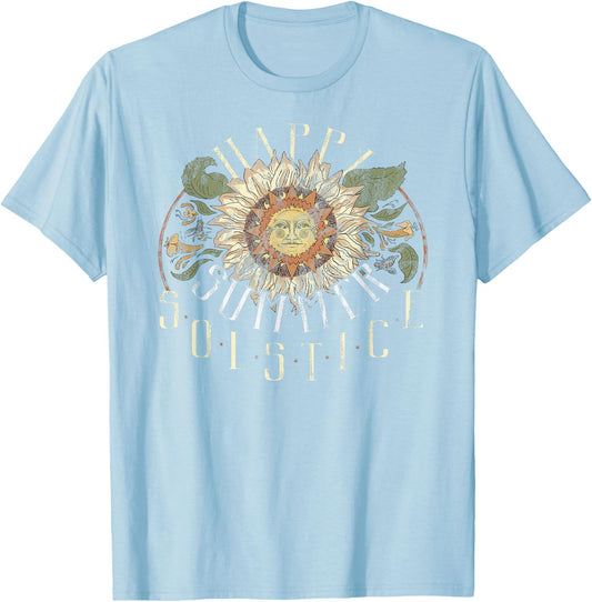 Sunny Summer Solstice Men Women Girls Kids T-Shirt - T-Shirt | Light Blue