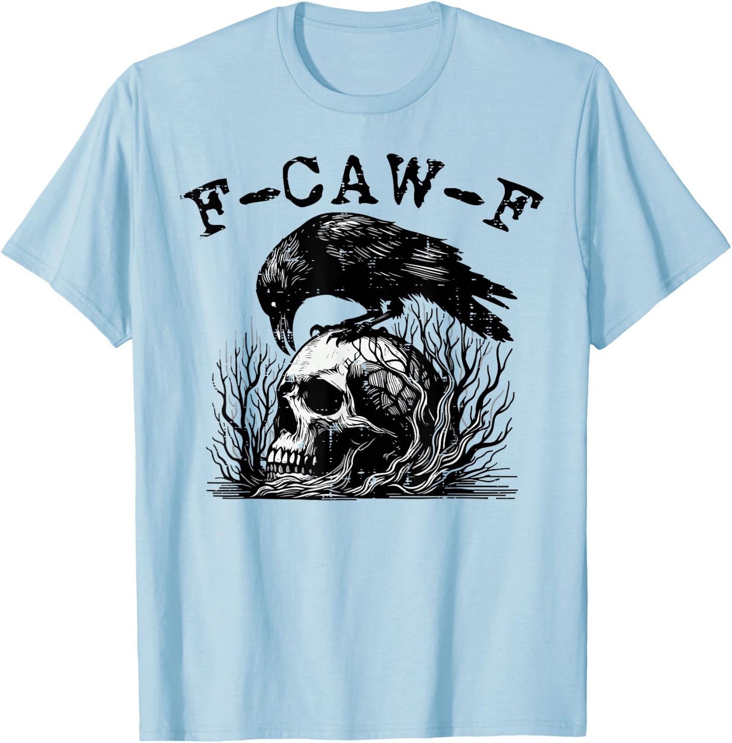 Raven Crow Meme Funny Women Kids Boys Men Youth Teen T-Shirt - T-Shirt | Light Blue