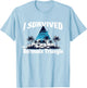 I Survived The Bermuda Triangle Funny Vacation Cruise T-Shirt - T-Shirt | Light Blue