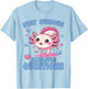 Stay Curious Axolotl Questions Pink Axolotl Graphic for Girl T-Shirt - T-Shirt | Light Blue