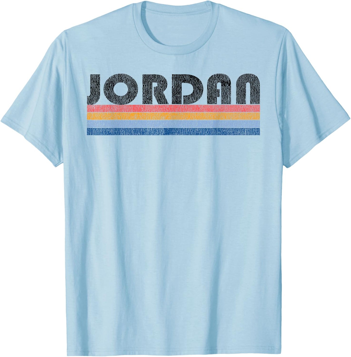 Vintage 1980s Style Jordan T-Shirt - T-Shirt | Light Blue