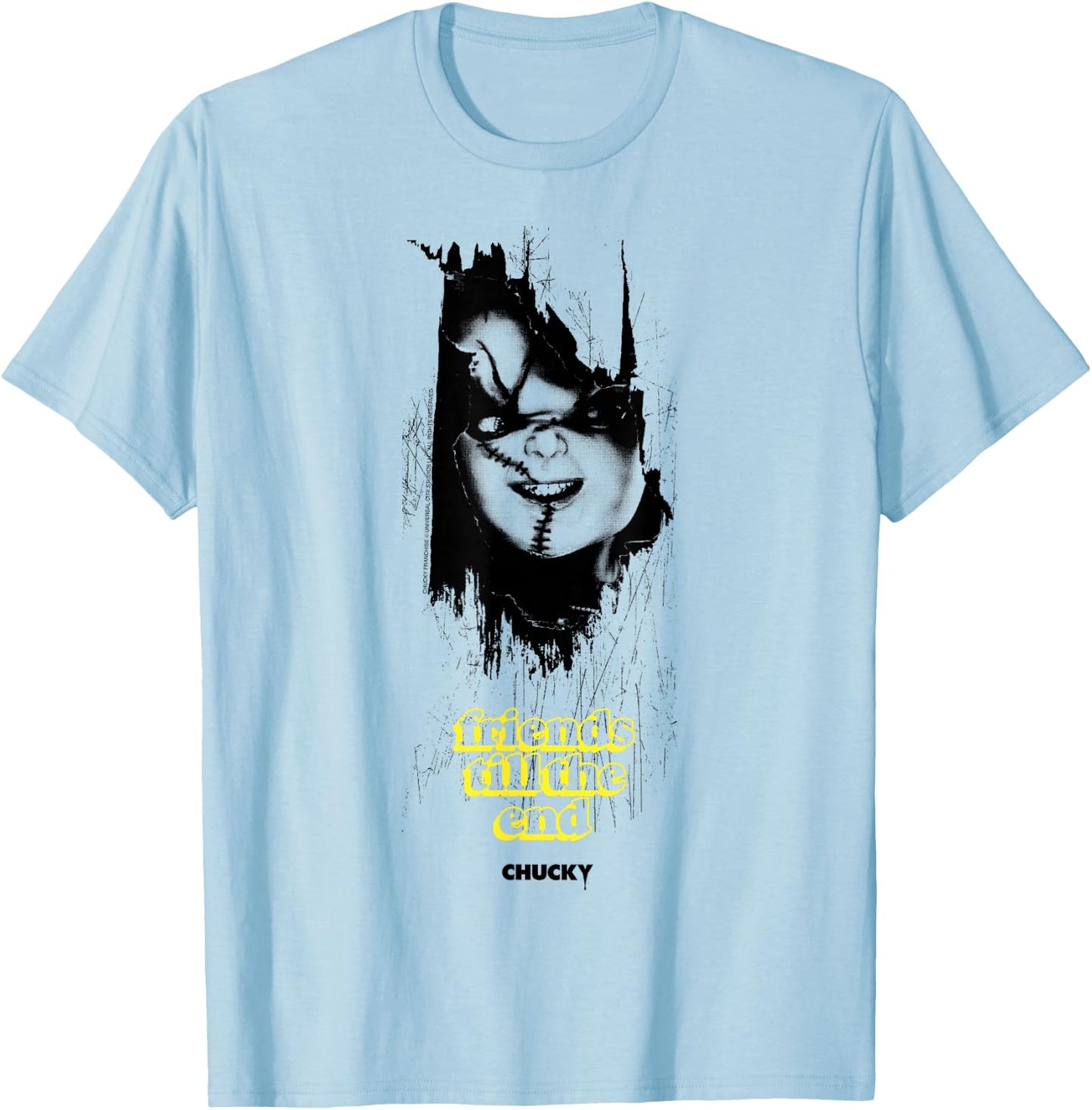 Chucky Friends Till The End T-Shirt - T-Shirt | Light Blue