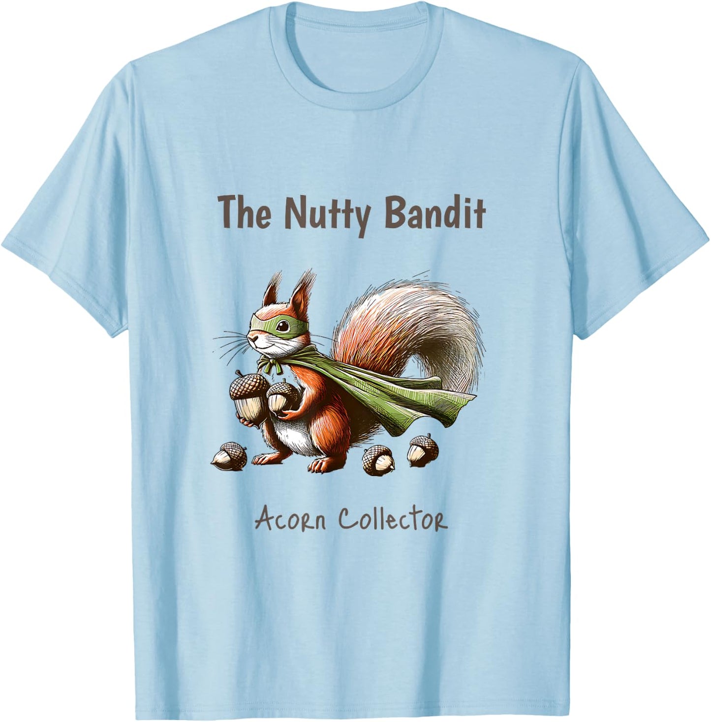 Funny Squirrel Cute Woodland Creatures Kids Women Men Animal T-Shirt - T-Shirt | Light Blue
