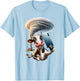 Funny Cow Tornado Meteorologist Weather T-Shirt - T-Shirt | Light Blue
