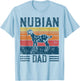 Best Goat Dad Men - Vintage Nubian Goat T-Shirt - T-Shirt | Light Blue
