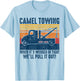 Vintage Camel Towing Funny Tow Truck T-Shirt - T-Shirt | Light Blue