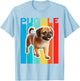 Colorful Puggle T-Shirt - T-Shirt | Light Blue