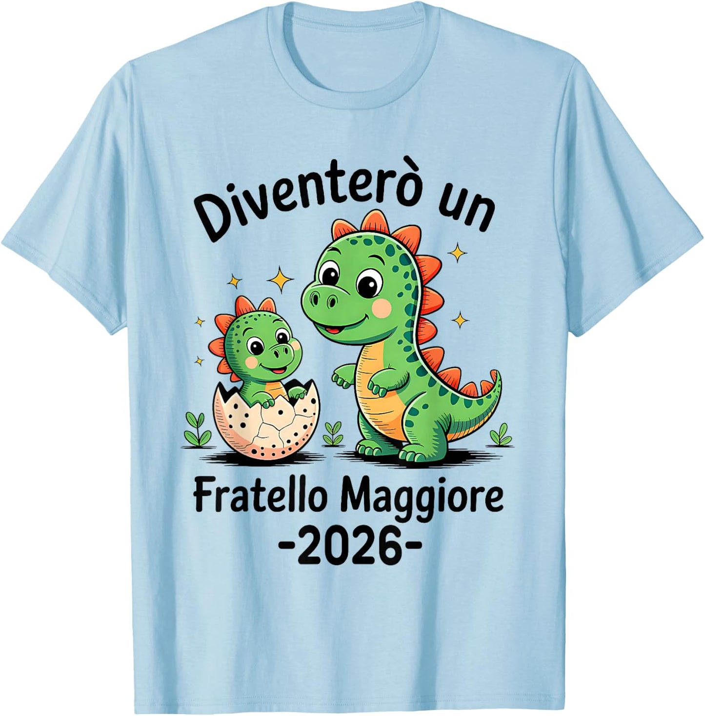 Fratello Maggiore 2026 Diventerò Fratello Maggiore 2026 T-Shirt - T-Shirt | Light Blue