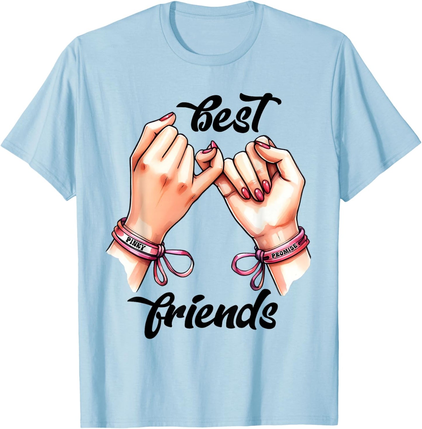 BFF Spirit Week Girls Best Friends Matching, white, S T-Shirt - T-Shirt | Light Blue