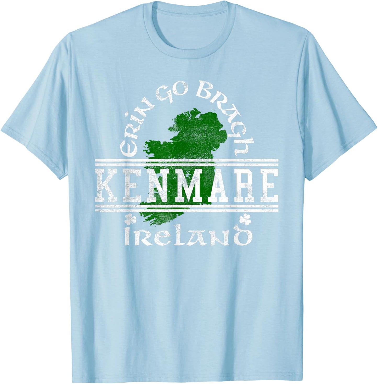 Kenmare Ireland Distressed T-Shirt - T-Shirt | Light Blue
