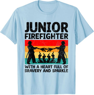 Firefighter Junior Firefighter Fire Department Fireman To Be T-Shirt - T-Shirt | Light Blue