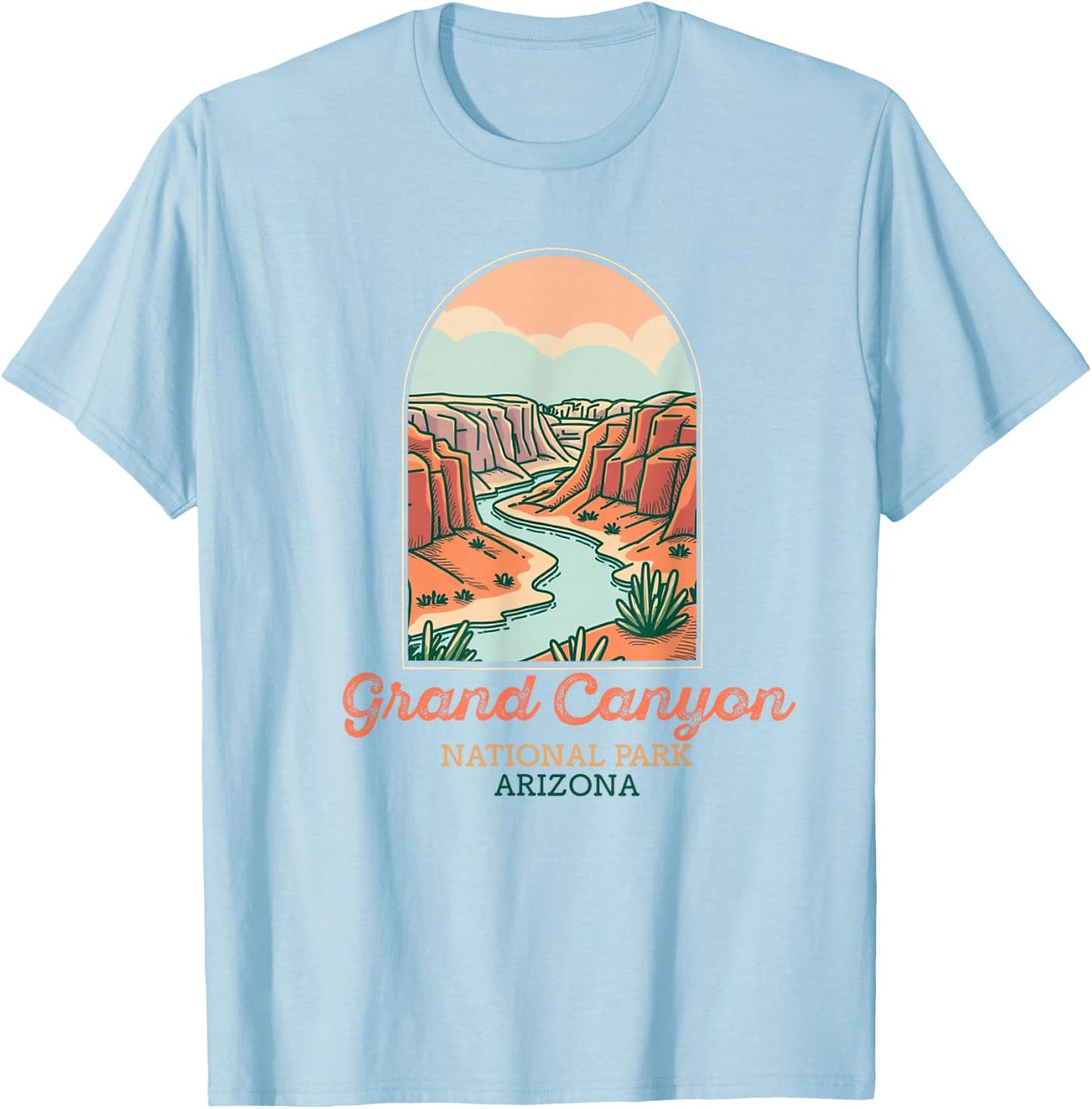 Grand Canyon National Park Souvenir Arizona Hommes Femmes T-Shirt - T-Shirt | Light Blue