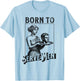 Women Are Born To Serve Men Funny Retro Girls , White T-Shirt - T-Shirt | Light Blue