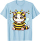 Bee Cat BeeCat Cute Funny Kitten Cat Dressed As A Bee Men Women Girls Kids T-Shirt - T-Shirt | Light Blue