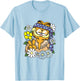 Garfield Hippie with Flowers Retro Cat Cartoon T-Shirt - T-Shirt | Light Blue