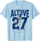 Jose Altuve | Houston Baseball Players | MLBJAL3901 T-Shirt - T-Shirt | Light Blue