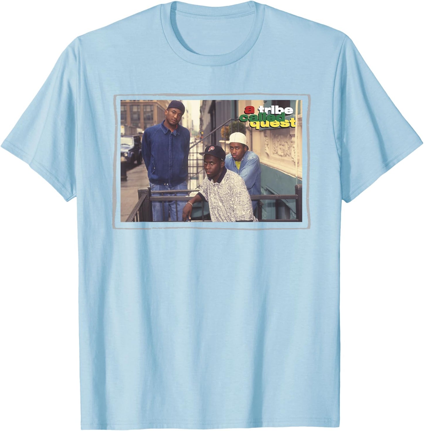 A Tribe Called Quest Digital Photo T-Shirt - T-Shirt | Light Blue