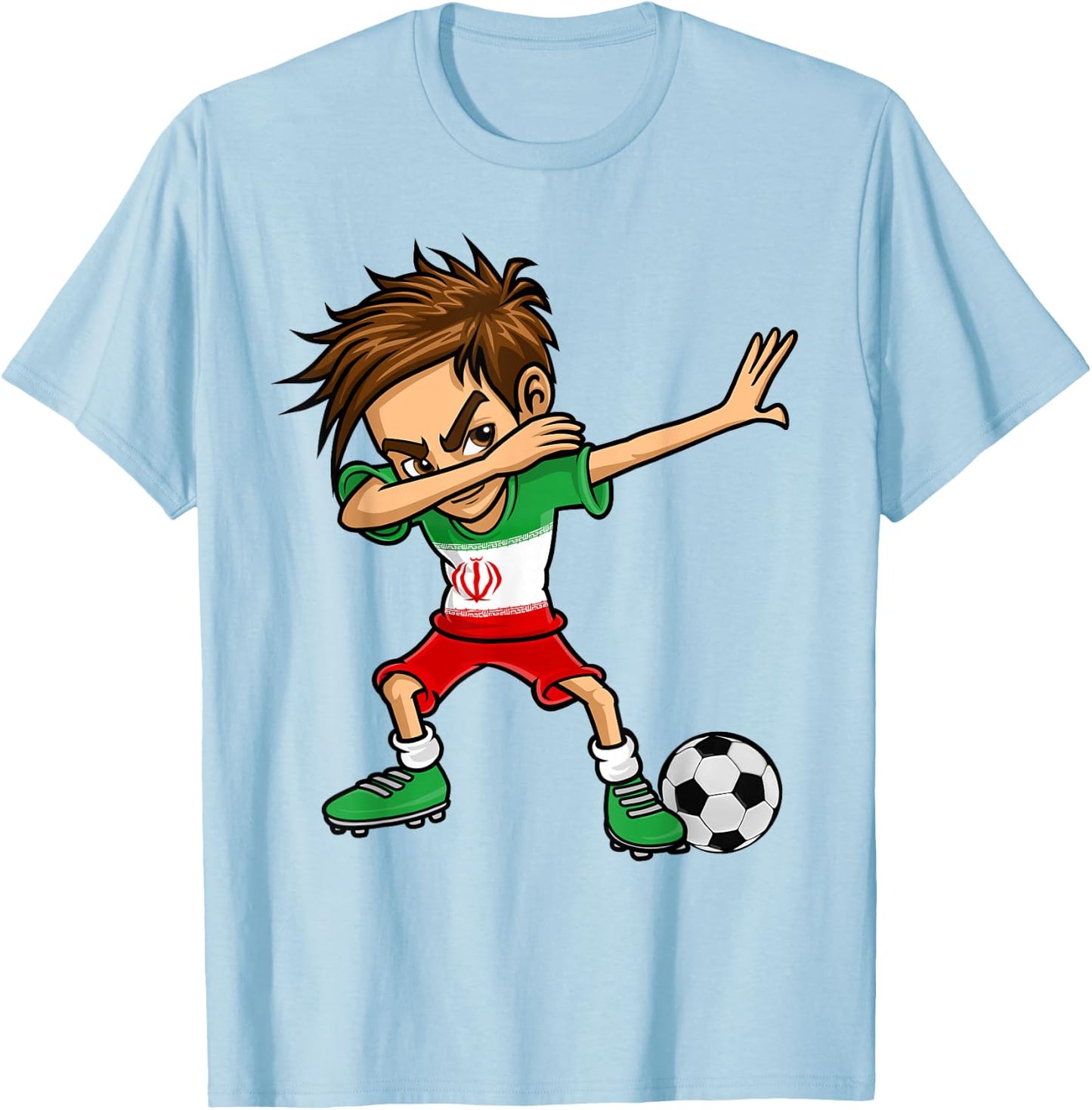 Iran Fußball Trikot - Iran Fußball Junge T-Shirt - T-Shirt | Light Blue