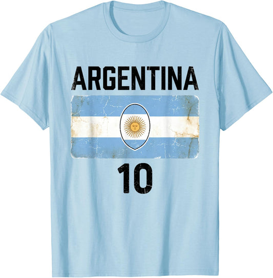 Argentina Flag Argentina Gift Hispanic Heritage Argentinian T-Shirt - T-Shirt | Light Blue