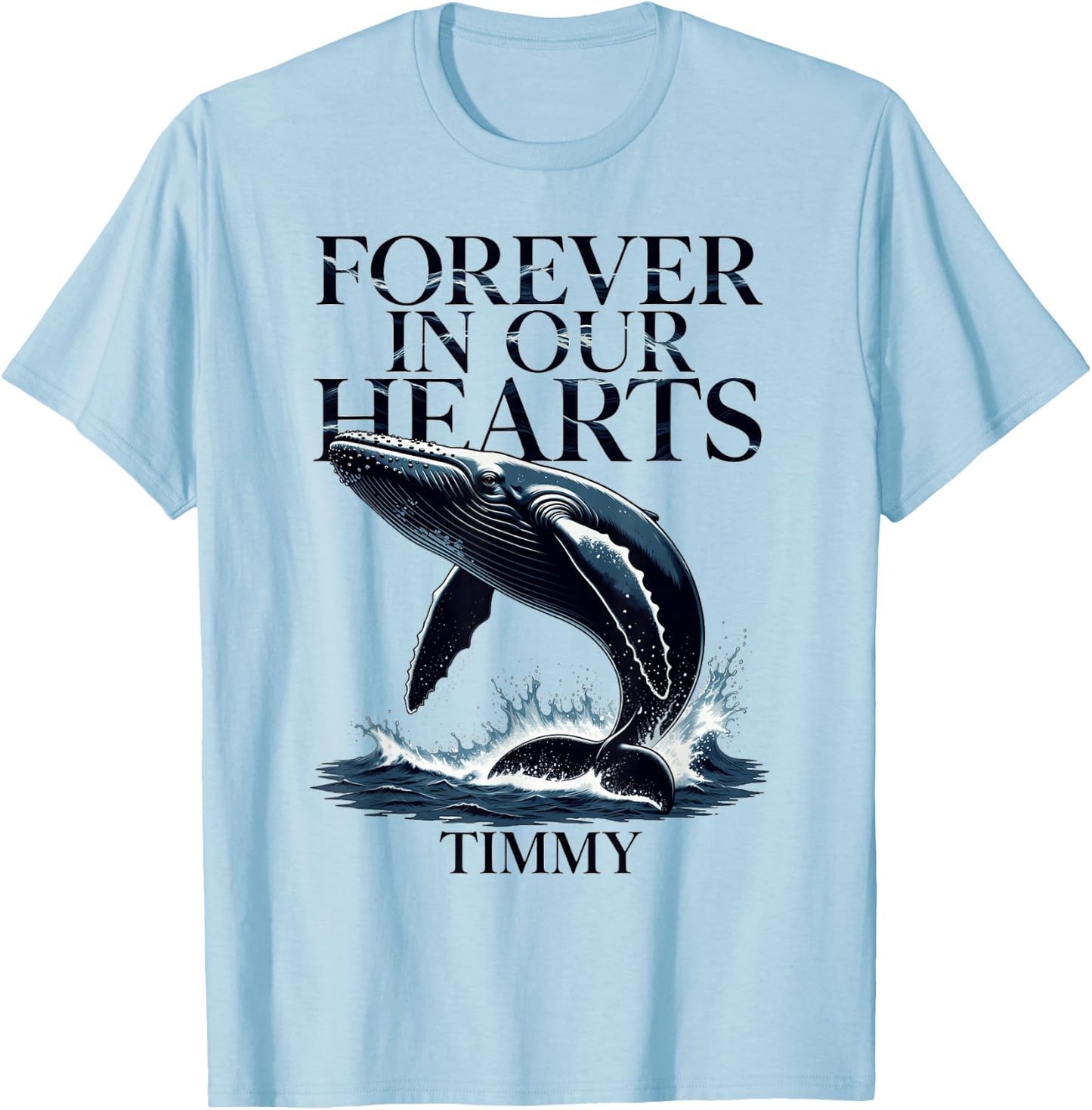 Timmy Wal Ostsee Buckelwal Team Hope Free In Our Hearts 2026 T-Shirt - T-Shirt | Light Blue