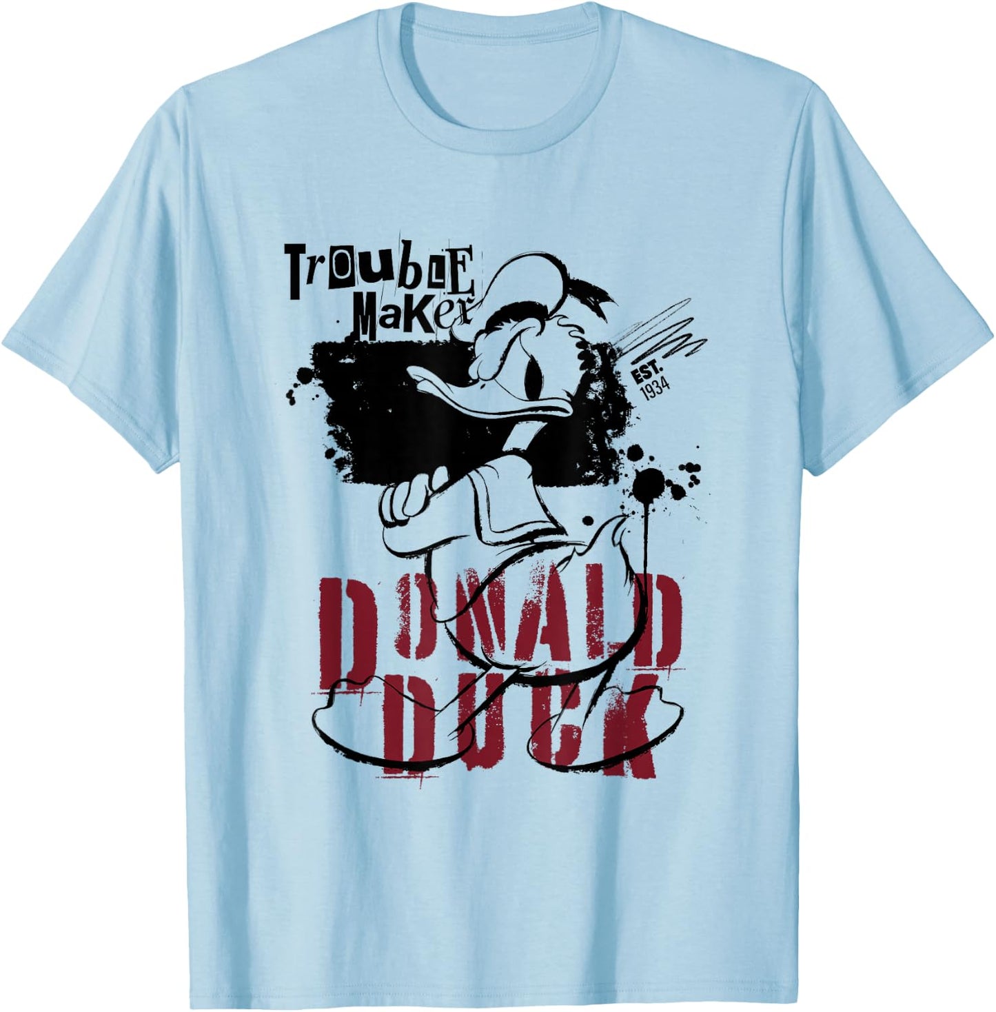 Donald Duck Trouble Maker T-Shirt - T-Shirt | Light Blue