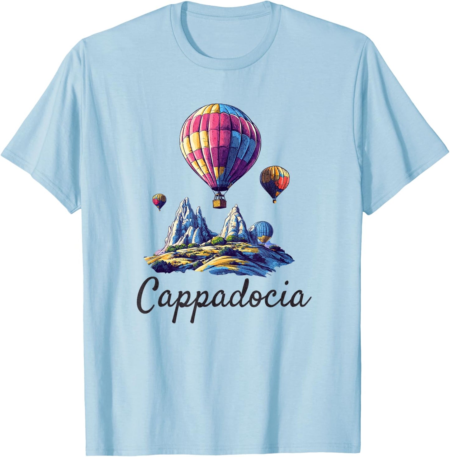 Turkey Cappadocia Souvenir / Cappadocia T-Shirt - T-Shirt | Light Blue