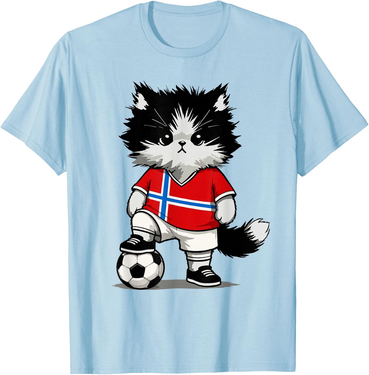 Norwegian Flag Men Women Kids Norway T-Shirt - T-Shirt | Light Blue