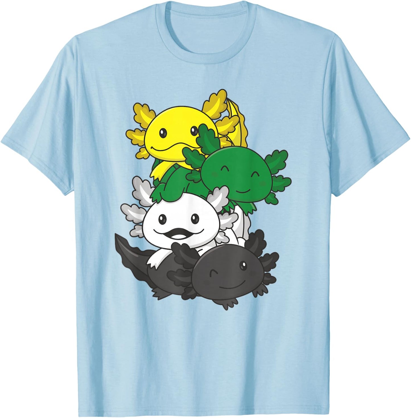 Scoliosexual Flag Pride Month Lgbtq Nonbinary Axolotl T-Shirt - T-Shirt | Light Blue