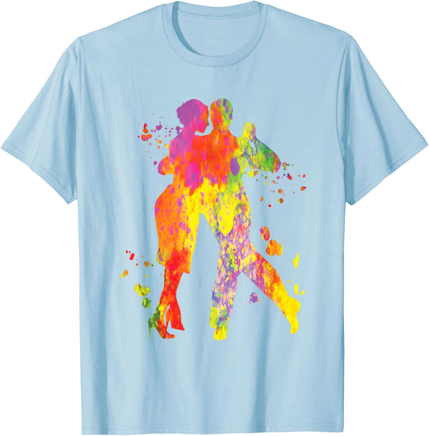 Tango Argentino Dancing Heartbeat Milonga Vals Tango-Tänzer T-Shirt - T-Shirt | Light Blue