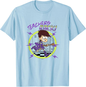 The Loud House Teachers Rock! Luna Loud Epic Portrait T-Shirt - T-Shirt | Light Blue
