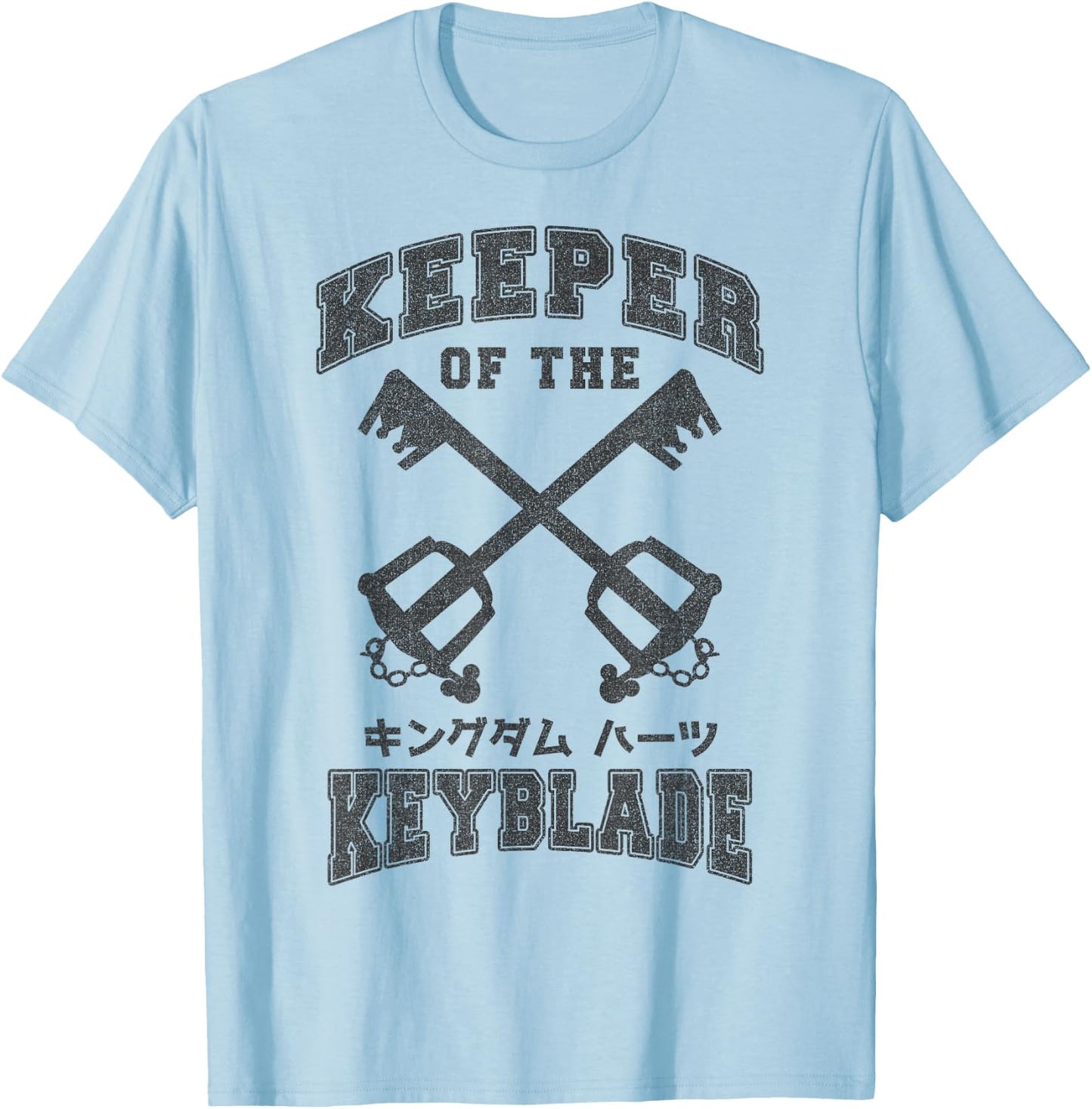 Disney Kingdom Hearts Keeper of The Keyblade T-Shirt - T-Shirt | Light Blue