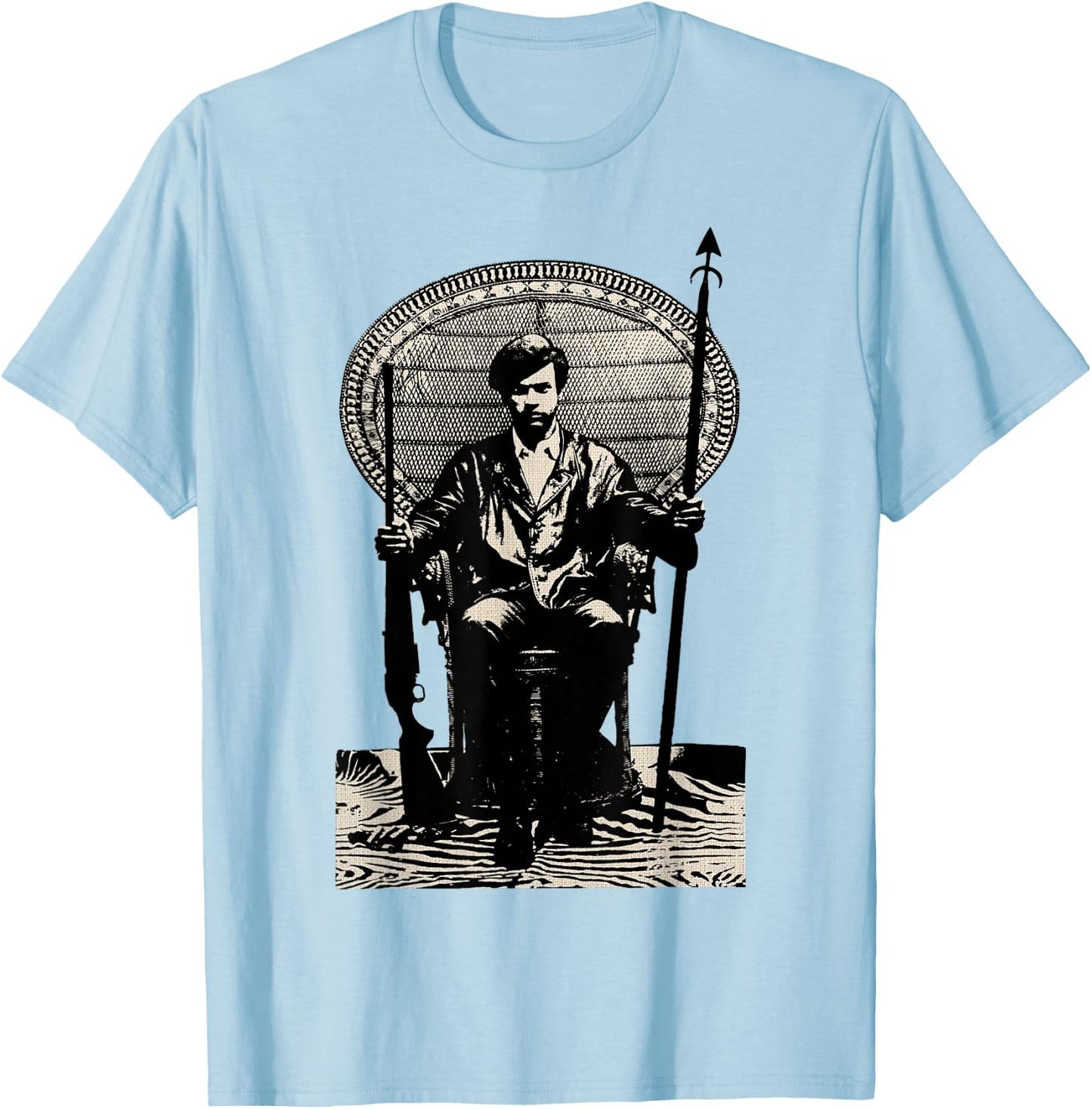 BPP Vintage Black History Self Defense Black Panthers Party T-Shirt - T-Shirt | Light Blue