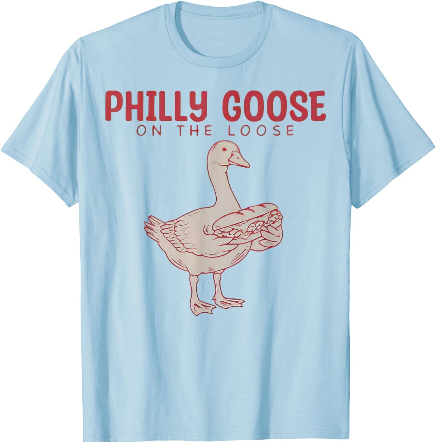 Philly Goose On The Loose T-Shirt - T-Shirt | Light Blue