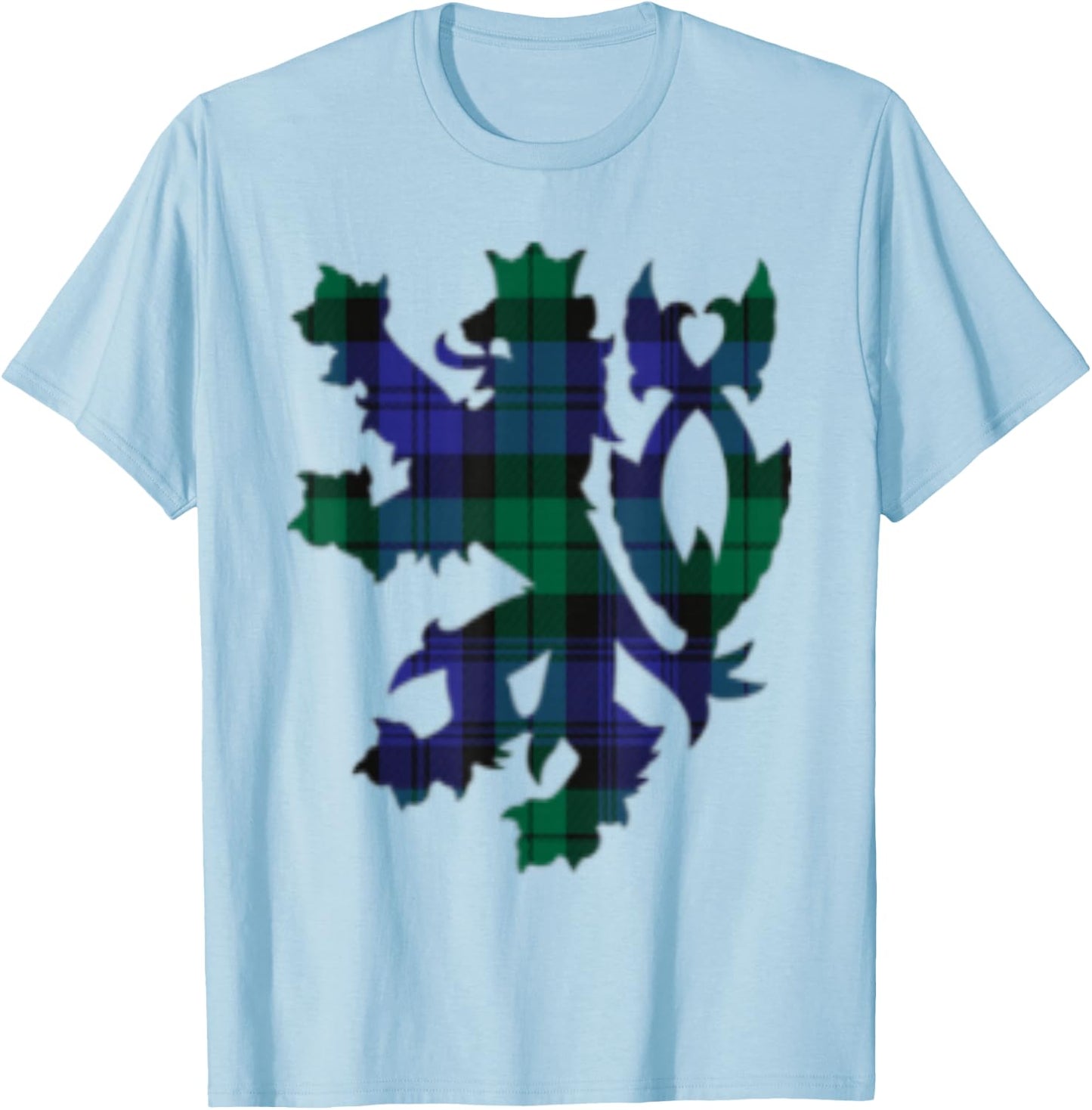 Clan Blackwatch Tartan Scottish Family Name Scotland Pride T-Shirt - T-Shirt | Light Blue