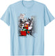 Marvel Comics Retro Classic Howard The Duck Escaping Crowd T-Shirt - T-Shirt | Light Blue