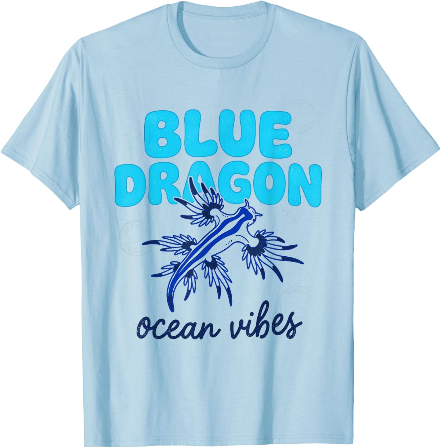 Glaucus Atlanticus Blue Dragon Sea Slug Creature T-Shirt - T-Shirt | Light Blue