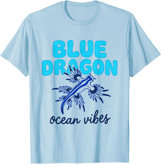 Glaucus Atlanticus Blue Dragon Sea Slug Creature T-Shirt - T-Shirt | Light Blue