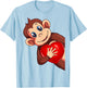 Affen Äffchen Mädchen Kinder Damen T-Shirt - T-Shirt | Light Blue