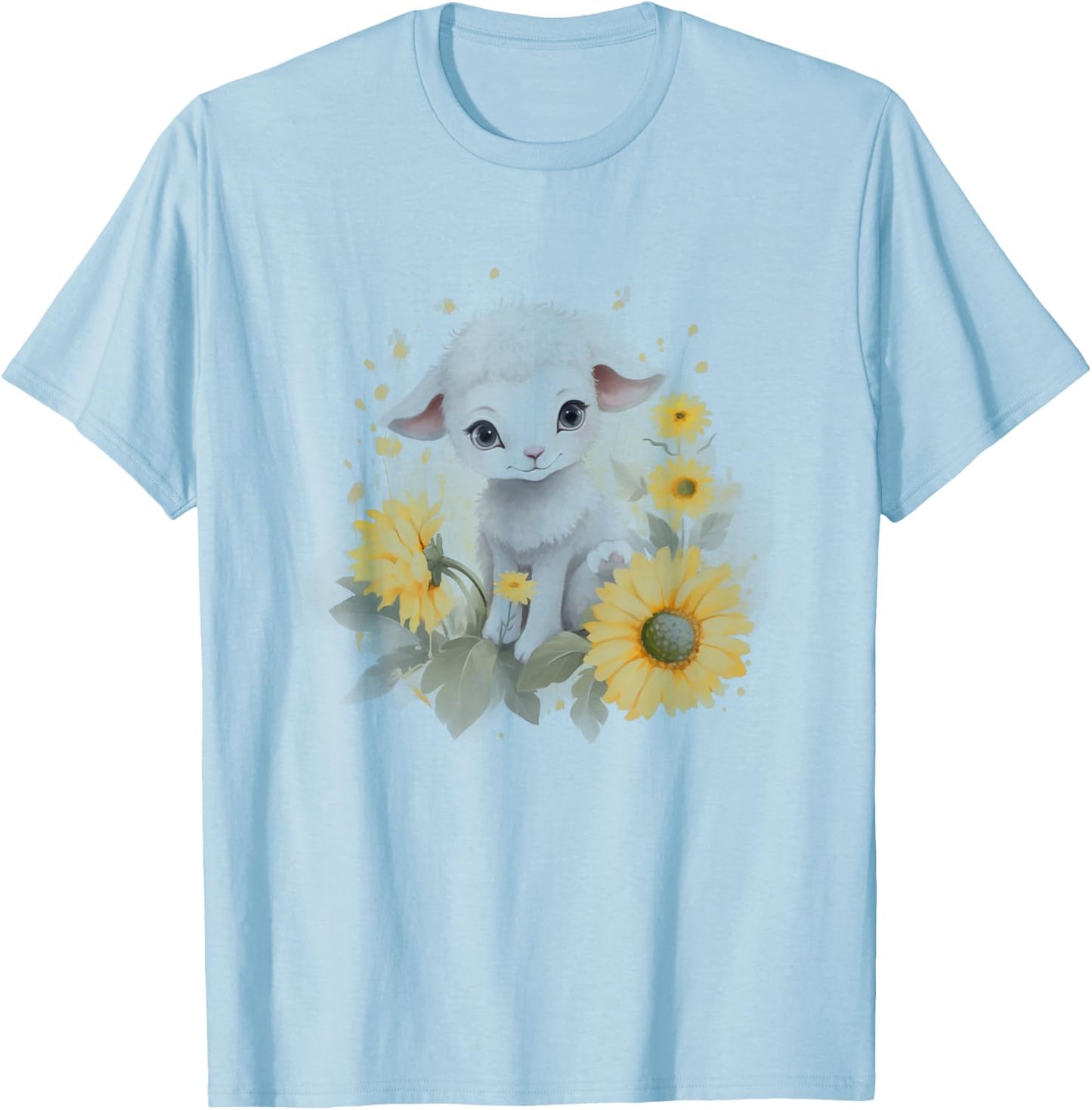 Beautiful baby animal animals - sheep baby sheep, baby lamb T-Shirt - T-Shirt | Light Blue