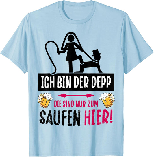 Hen Party Groom Costume Bachelor Party , pink T-Shirt - T-Shirt | Light Blue