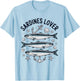 Adore Sardines Fish Sea T-Shirt - T-Shirt | Light Blue