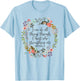Philippians 4:13 Bible Scripture, All things through Christ T-Shirt - T-Shirt | Light Blue