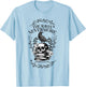 Vintage The Raven Nevermore by Edgar Allan Poe T-Shirt - T-Shirt | Light Blue
