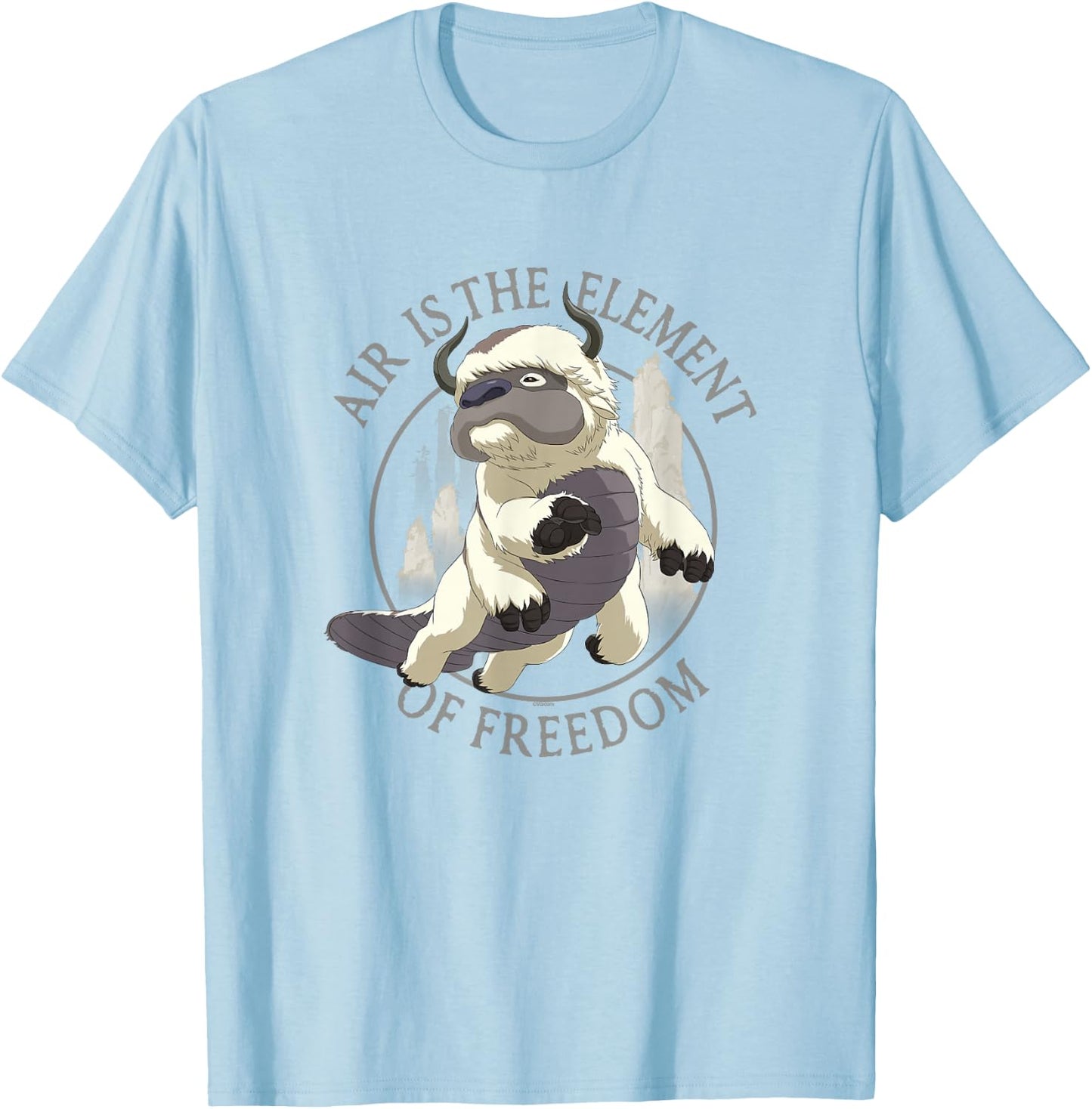 Avatar: The Last Airbender Appa Air The Element Of Freedom T-Shirt - T-Shirt | Light Blue