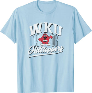 Western Kentucky University Hilltoppers Vintage Script T-Shirt - T-Shirt | Light Blue