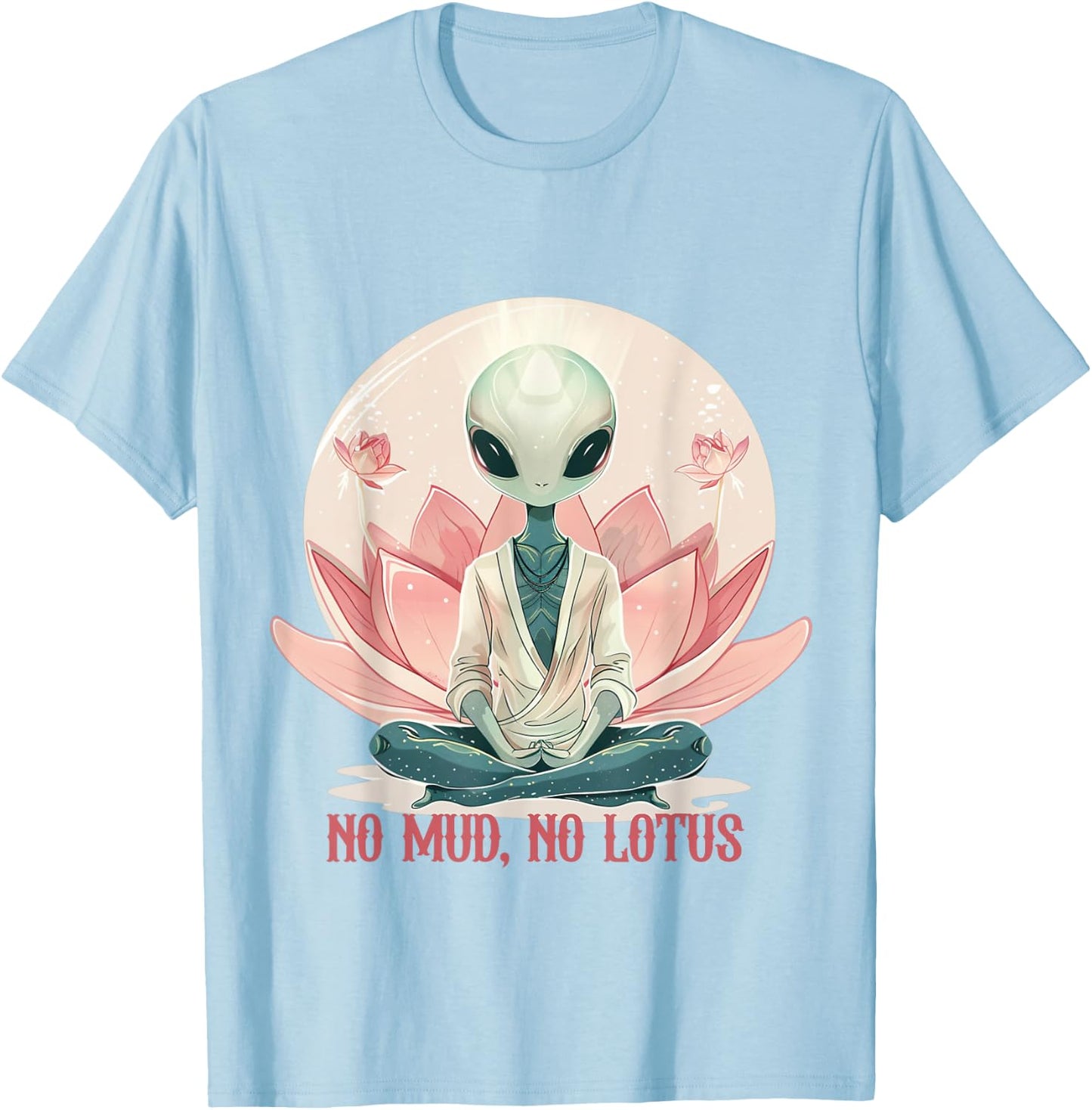 Awesome Alien Yoga – The Gift Yoga Lovers T-Shirt - T-Shirt | Light Blue