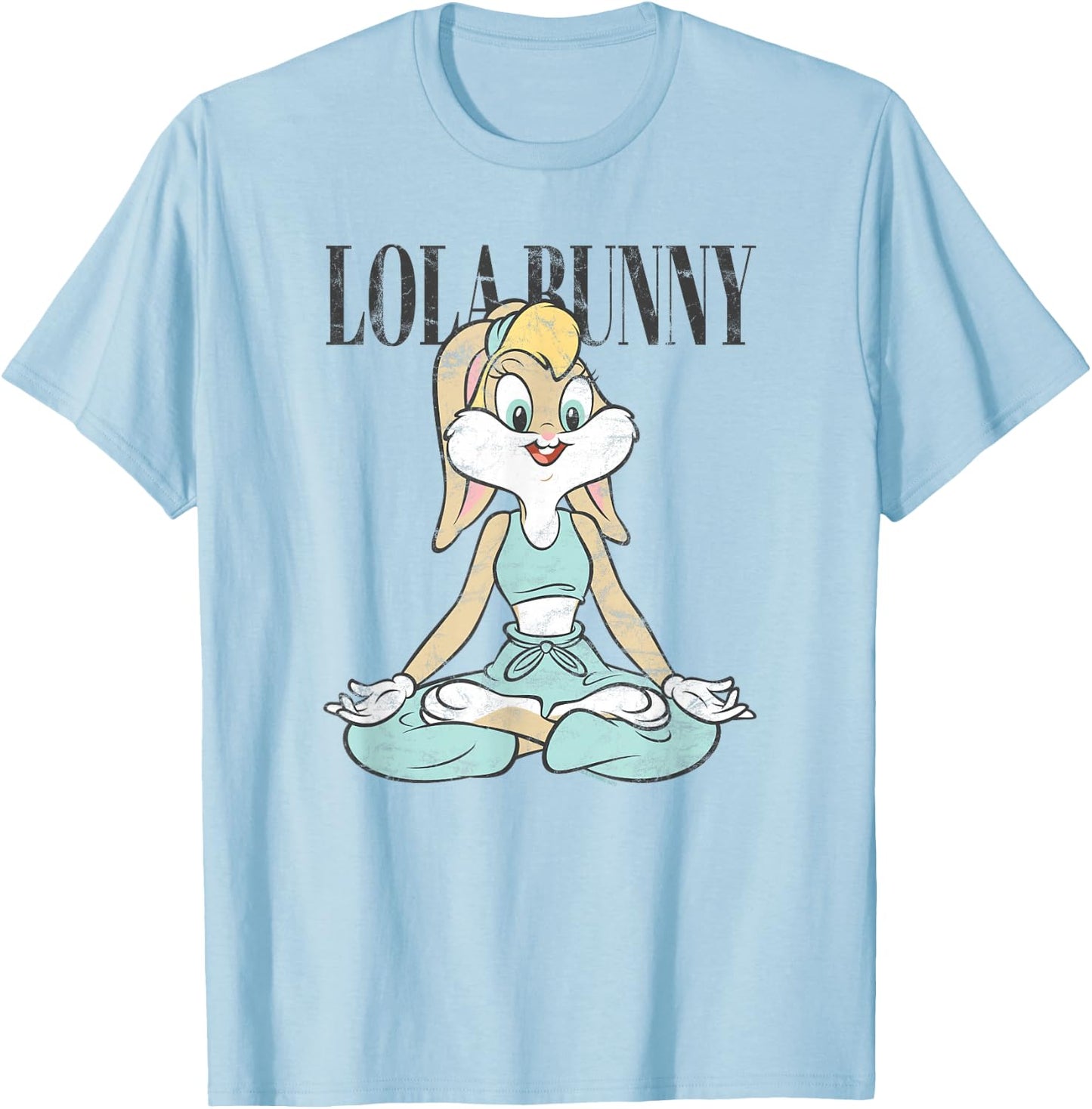 Looney Tunes Lola Bunny Yoga Pose T-Shirt - T-Shirt | Light Blue