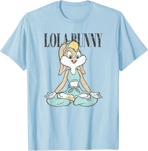 Looney Tunes Lola Bunny Yoga Pose T-Shirt - T-Shirt | Light Blue